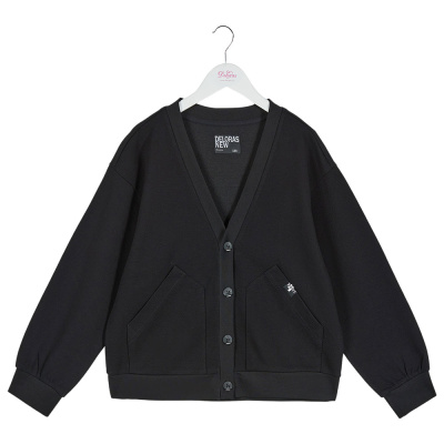 Кардиган школьный Deloras 71545W чёрный 01